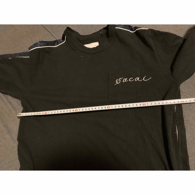 sacai サカイ ジップレイヤードTシャツ サイズ2