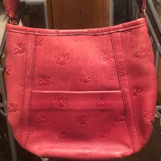 agnes b. - アニエスベー ロゴ型押し 本革 レザー ショルダーバッグの ...