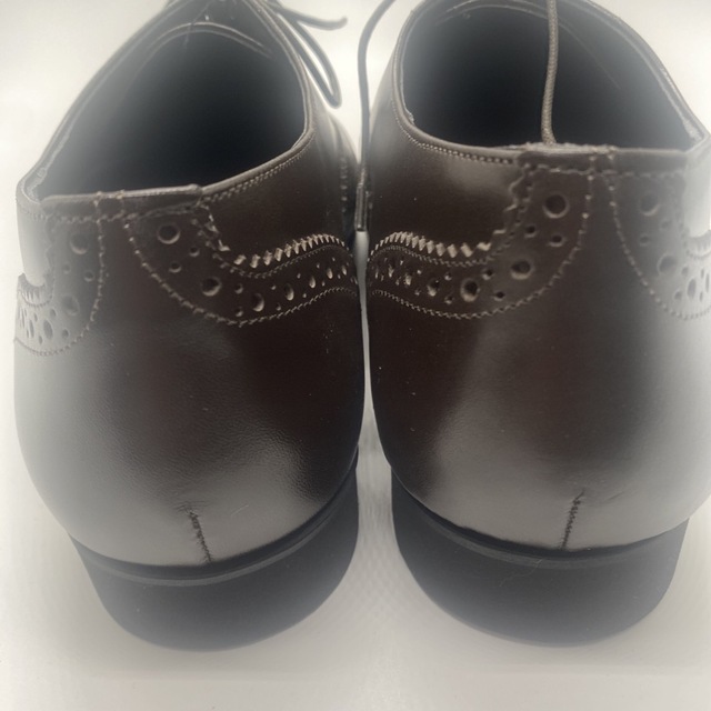 27㎝　本革　日本製　ダークブラウンアンティーク柄　神戸ストロングメン　ビジネス メンズの靴/シューズ(ドレス/ビジネス)の商品写真
