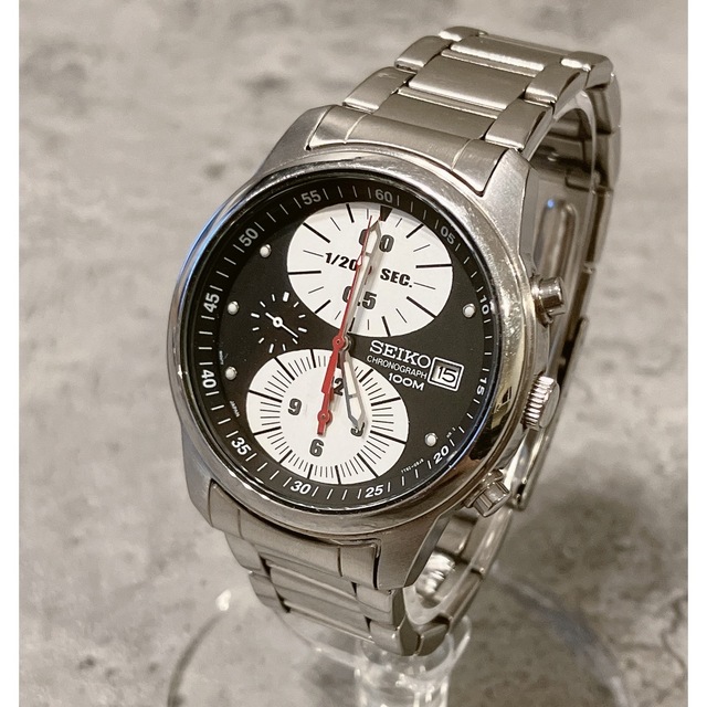 希少 美品 SEIKO セイコー クロノグラフ パンダ 7T92-0BM0 | vuzelia.com