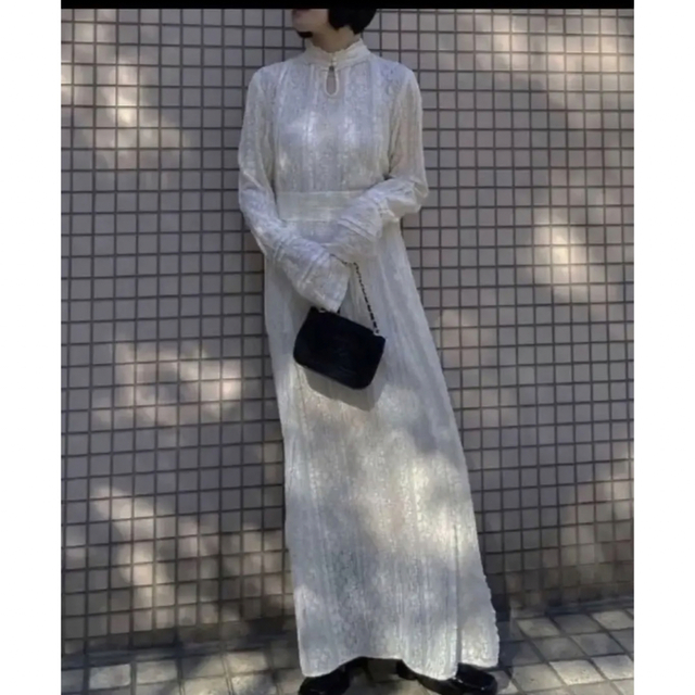 Ameri VINTAGE(アメリヴィンテージ)の値下予約限定新品Ameri LIMITED VINTAGE LACE DRESS レディースのワンピース(ロングワンピース/マキシワンピース)の商品写真