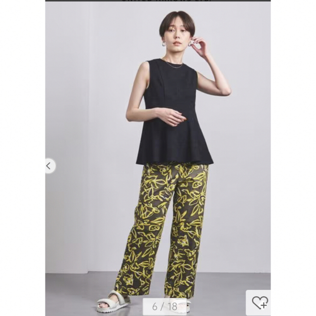 UNITED ARROWS(ユナイテッドアローズ)の＜UNITED ARROWS＞フローラル バックゴム パンツ W レディースのパンツ(カジュアルパンツ)の商品写真