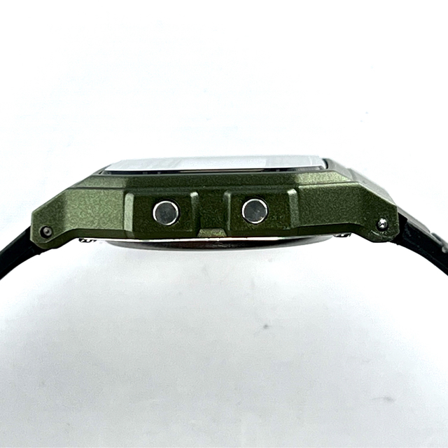 CASIO(カシオ)の郵送 新品 CASIO F-91W グリーン クォーツクロノグラフ メンズの時計(腕時計(デジタル))の商品写真