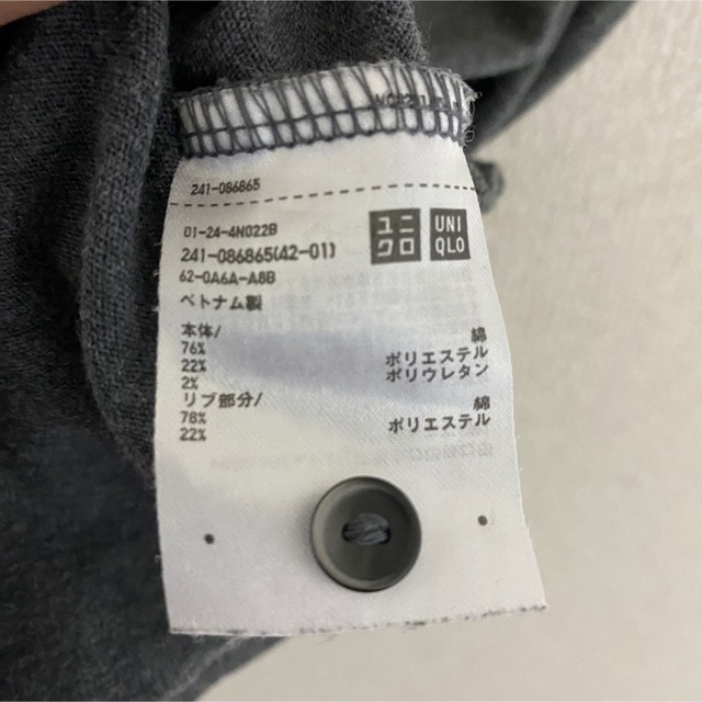 UNIQLO - #2448 ユニクロ レディース L 半袖 ポロシャツ グレー トップスの通販 by cham's shop｜ユニクロならラクマ