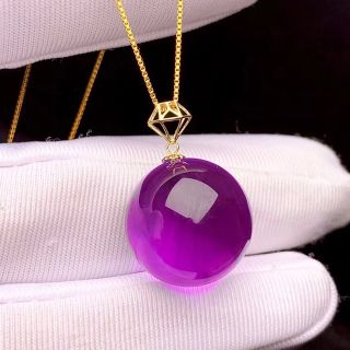 天然】アメジスト ペンダントトップ k18 16mmの通販 by Rui|ラクマ