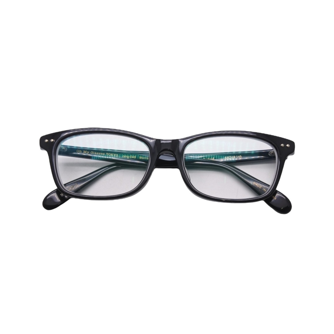 Oh My Glasses TOKYO オーマイグラストウキョウ Morris メガネ ブラック 53□18‐145 omg-048 プラスチック 小物 美品  20702