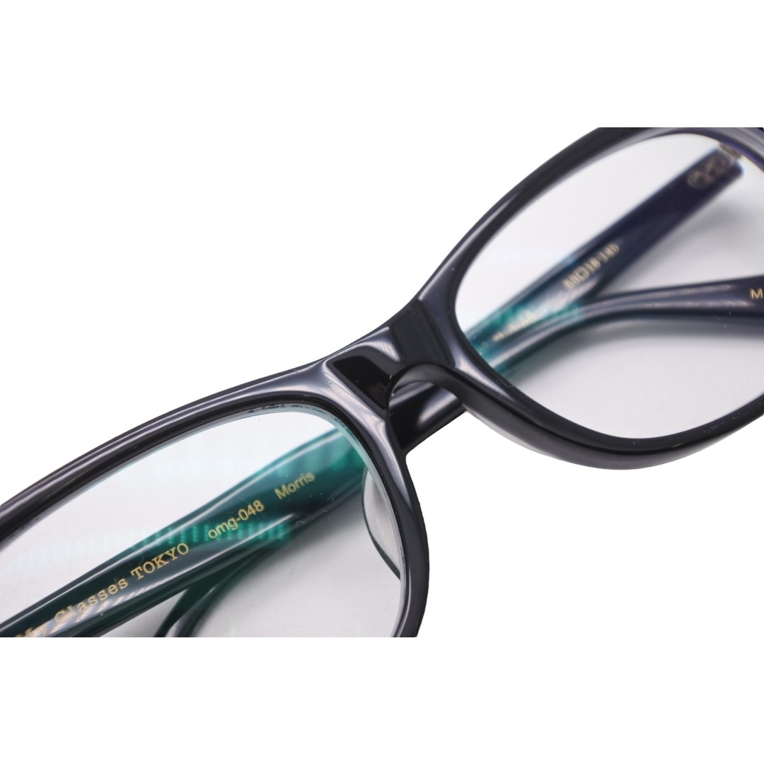 Oh My Glasses TOKYO オーマイグラストウキョウ Morris メガネ ブラック 53□18‐145 omg-048 プラスチック 小物 美品  20702