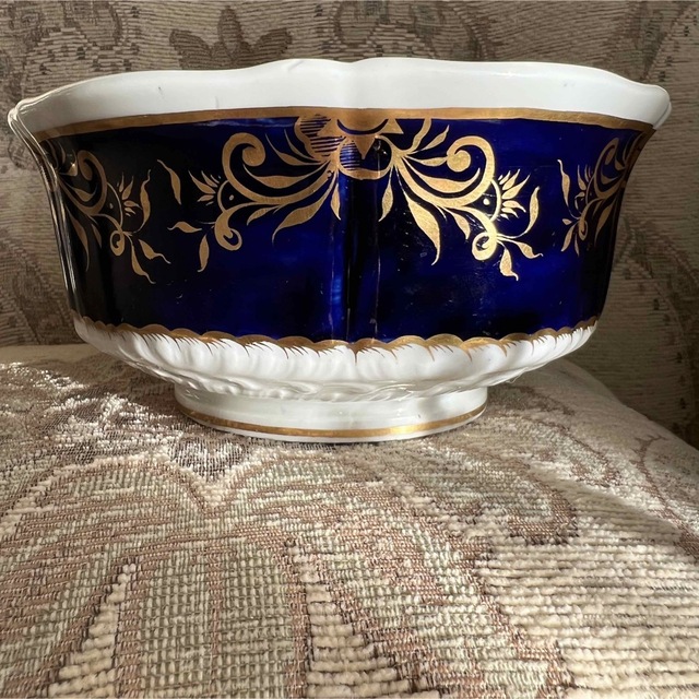 【英国アンティーク】希少 古窯 サミュエルオールコック 金彩 花絵 ローズ