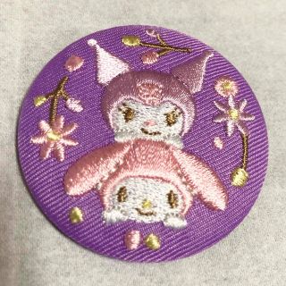 サンリオ(サンリオ)のサンリオ　刺繍缶バッジ　クロミ　マイメロディ　ビスケット(キャラクターグッズ)