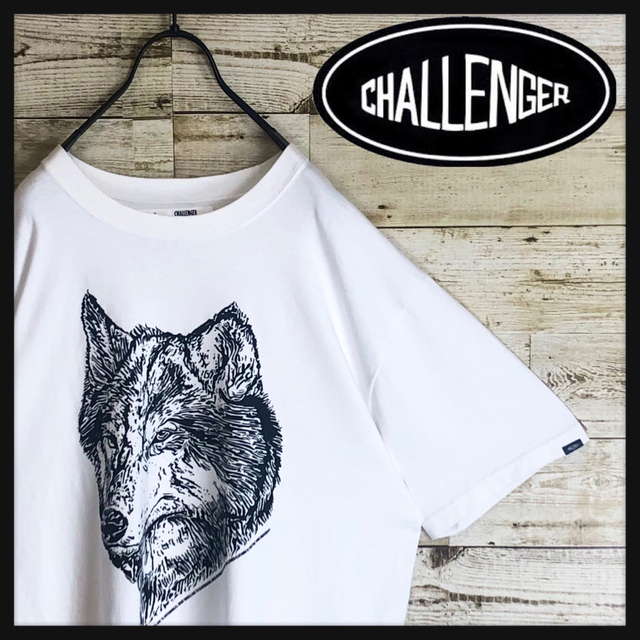 CHALLENGER チャレンジャー tシャツ ビックウルフロゴ入り