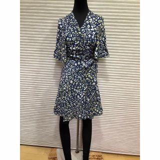 マウジー(moussy)のmoussyマウジー美良品 フレア袖カシュクールワンピ 2点以上まとめ買い値下げ(ひざ丈ワンピース)