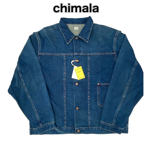 chimala(チマラ)のchimala チマラ デニムジャケット XL ブルー 新品未使用 メンズのジャケット/アウター(Gジャン/デニムジャケット)の商品写真