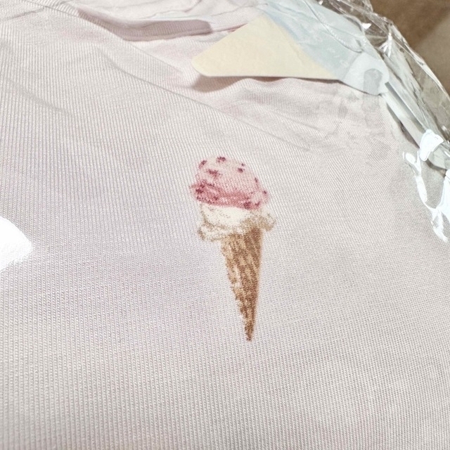 gelato pique(ジェラートピケ)の【タグ付新品】gelato pique アイス柄 ワンピース レディースのルームウェア/パジャマ(ルームウェア)の商品写真