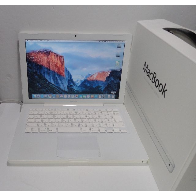 Apple(アップル)のMacBook　A1181　Mid 2009　OS 10.11 & 10.6 スマホ/家電/カメラのPC/タブレット(ノートPC)の商品写真