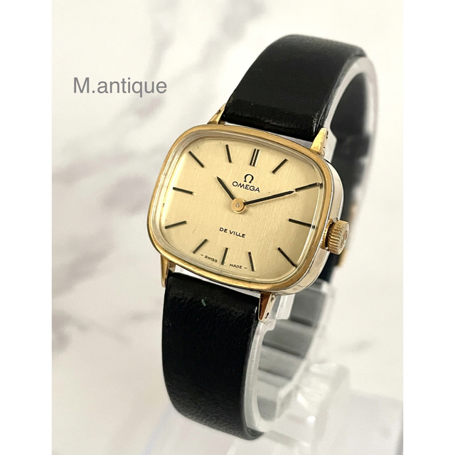 OH済】OMEGA Geneve オメガ ジュネーブ アンティーク手巻き時計 - 腕時計
