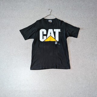 サンタモニカ(Santa Monica)の90's CAT Caterpillar Big Logo T-Shirt(Tシャツ/カットソー(半袖/袖なし))