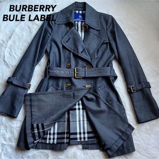 バーバリーブルーレーベル(BURBERRY BLUE LABEL)の美品♡Burberry ブルーレーベル　トレンチコート　ノバチェック(トレンチコート)