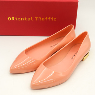 オリエンタルトラフィック パンプス ポインテッドトゥ ローヒール シューズ シンプル 靴 レディース 37サイズ ピンク Oriental Traffic(ハイヒール/パンプス)