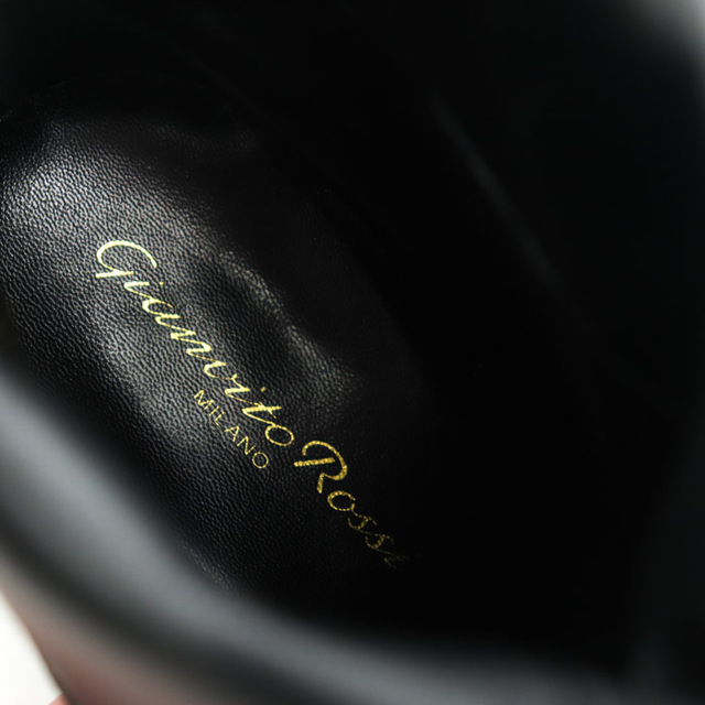 ジャンヴィトロッシ ショートブーツ ハーフブーツ 本革レザー 伊製 ブランド 靴 黒 レディース 36.5サイズ ブラック Gianvito Rossi 2