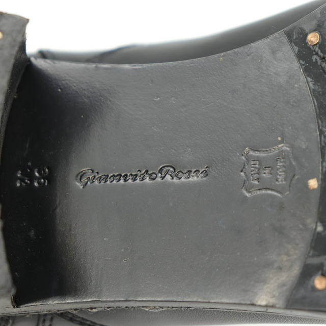 ジャンヴィトロッシ ショートブーツ ハーフブーツ 本革レザー 伊製 ブランド 靴 黒 レディース 36.5サイズ ブラック Gianvito Rossi 3