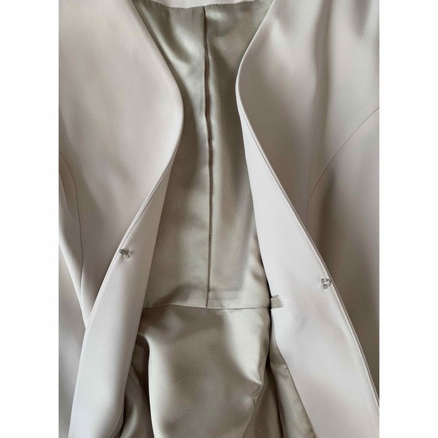 美品】CELFORD ペプラムジャケット マスタード 36 ノーカラー