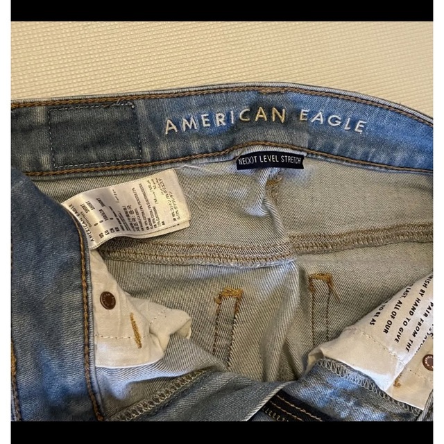 American Eagle(アメリカンイーグル)のアメリカンイーグル　ダメージスキニー　【超人気商品】 レディースのパンツ(デニム/ジーンズ)の商品写真