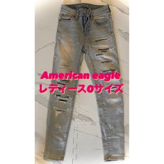 アメリカンイーグル(American Eagle)のアメリカンイーグル　ダメージスキニー　【超人気商品】(デニム/ジーンズ)