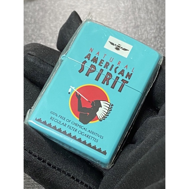 zippo アメリカンスピリット ターコイズ 限定品 希少モデル 2004年製