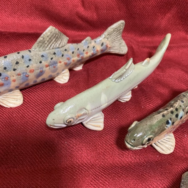 工房茶碗屋 泥魚 松尾昭典:作品 4匹セット - nayaabhaandi.com