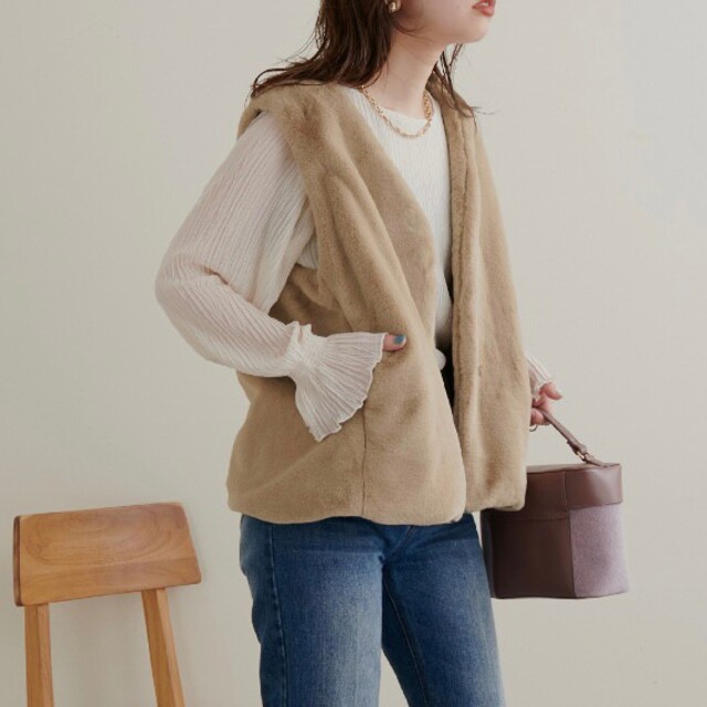 新品❗️【2022AW natural couture】2way エコファーコー 2