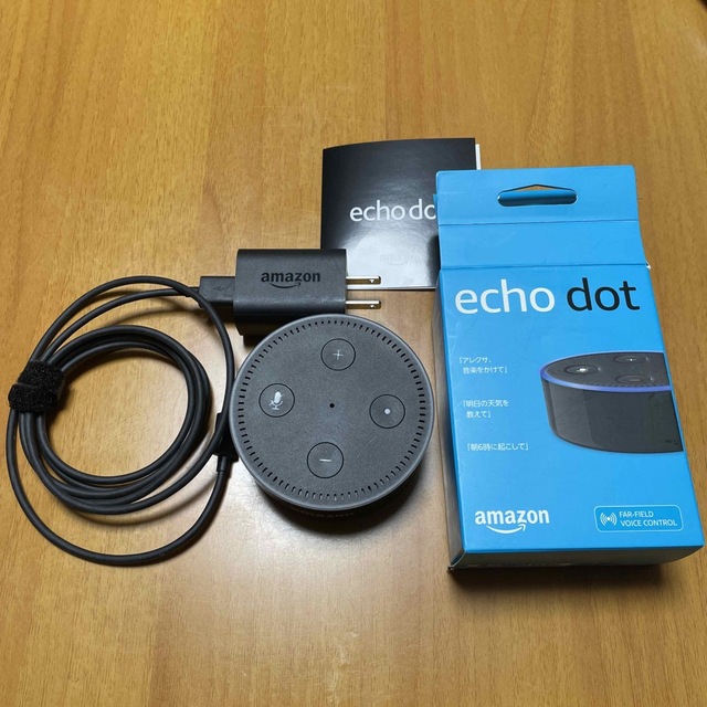 ECHO(エコー)のecho dot 第2世代　ブラック スマホ/家電/カメラのオーディオ機器(スピーカー)の商品写真