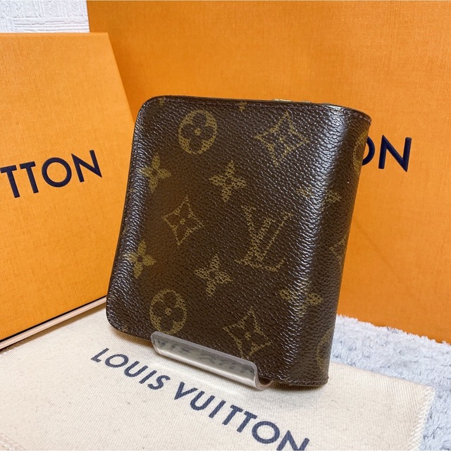 LOUIS VUITTON(ルイヴィトン)の【美品】 ルイヴィトン コンパクトジップ モノグラム ラウンドファスナー 財布 レディースのファッション小物(財布)の商品写真