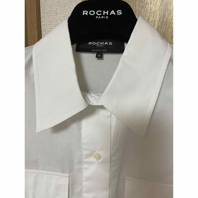 ROCHAS ロシャス　パワーショルダーブラウス