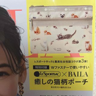 バイラ BAILA 4月号付録 癒しの猫柄ポーチ(ポーチ)