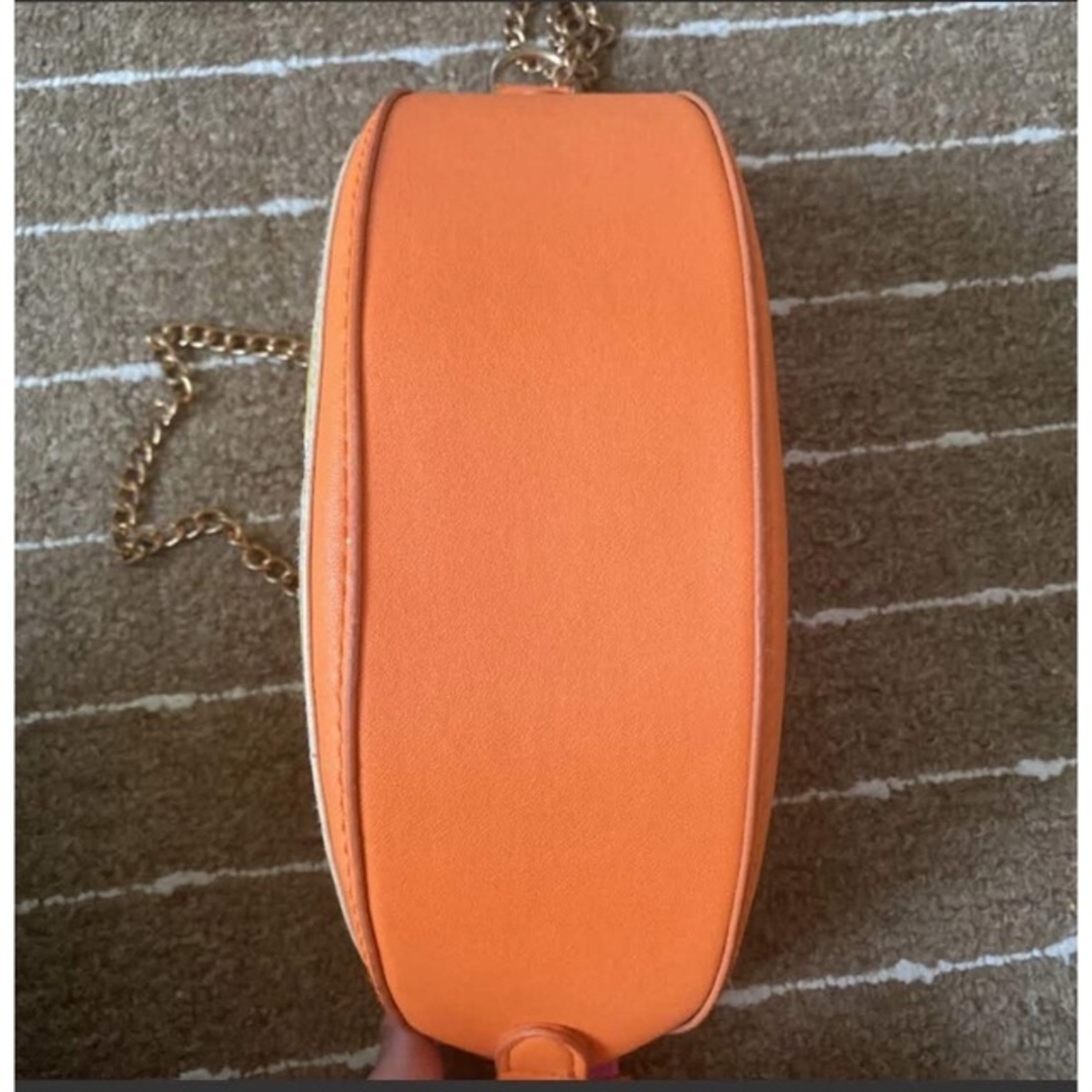 オレンジ　みかん　果物ショルダー レディースのバッグ(ショルダーバッグ)の商品写真