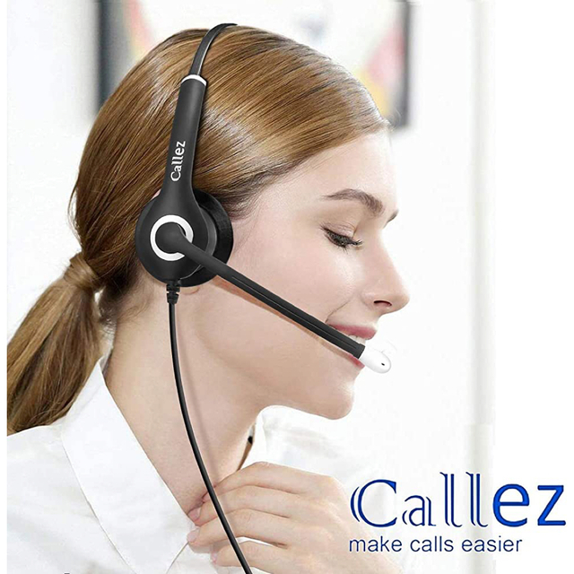 ヘッドセット 3.5mm 有線 Callez マイク付きヘッドフォン スマホ/家電/カメラのPC/タブレット(PC周辺機器)の商品写真