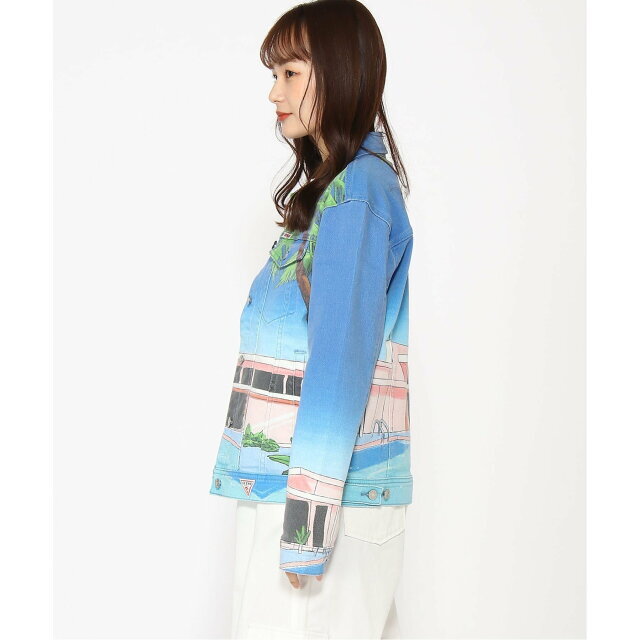 GUESS(ゲス)の【ブルー(F7KN)】GUESS デニムジャケット (W)Sunnyside Denim Jacket レディースのジャケット/アウター(Gジャン/デニムジャケット)の商品写真