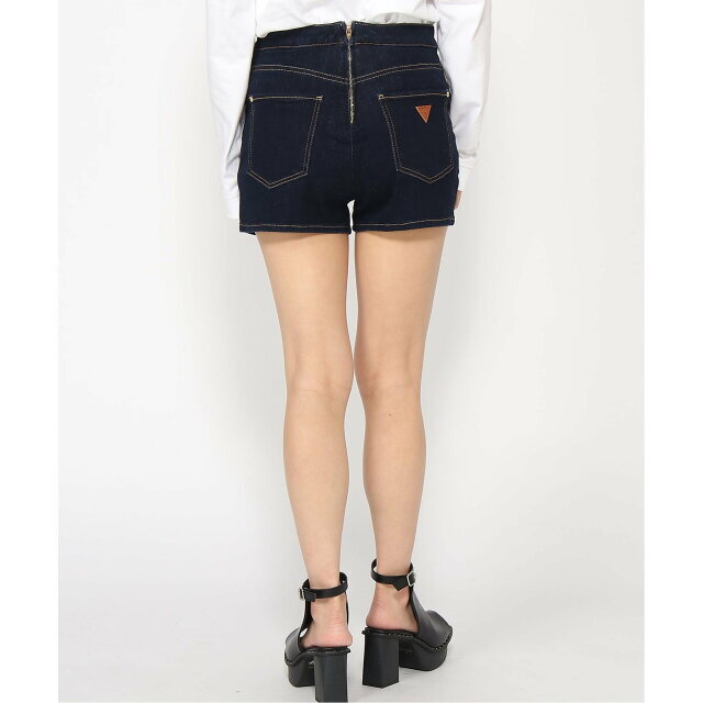 【インディゴブルー(RISW)】(W)Exposed Buttons Denim Shorts 2