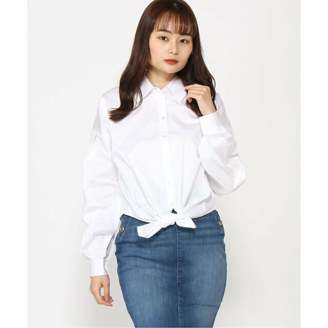 【ホワイト(G011)】(W)Savina Bow Shirt