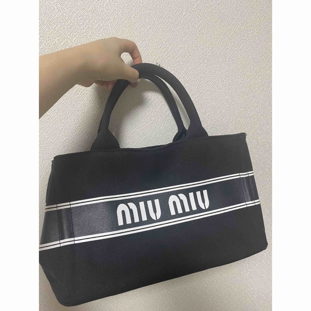 miumiu - miumiu ミュウミュウ ジャガードロゴトートバッグの通販 by