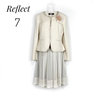リフレクト(ReFLEcT)のノーカラージャケット&スカート　7　入学式　ママスーツ　入園式　フォーマル(スーツ)
