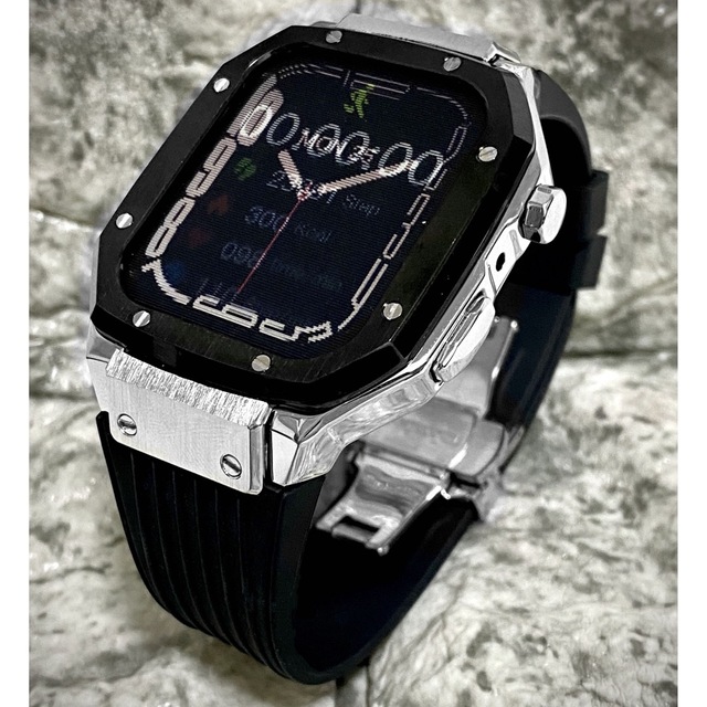 TBR☆AppleWatchバンド ラバーベルトカバー アップルウォッチケース-