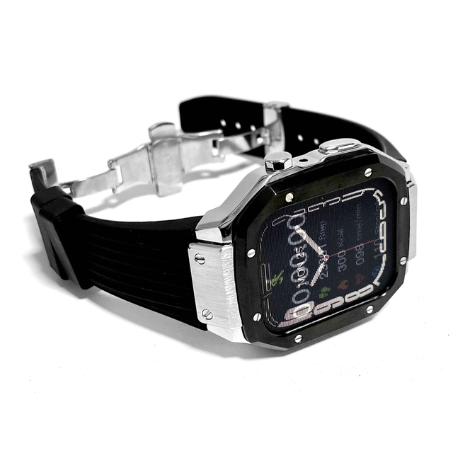 TBR☆AppleWatchバンド ラバーベルトカバー アップルウォッチケース-