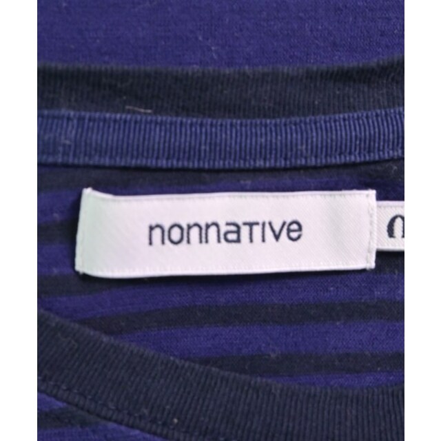 nonnative - nonnative Tシャツ・カットソー 0(XS位) 紫x紺(ボーダー