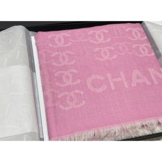 シャネル(CHANEL)のCHANEL シャネル　ココマーク　ストール　マフラー　ピンク　新品　未使用(マフラー/ショール)