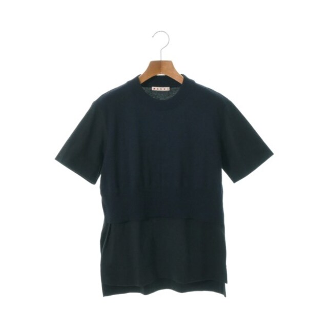 MARNI マルニ Tシャツ・カットソー 44(S位) 紺x白(ボーダー)