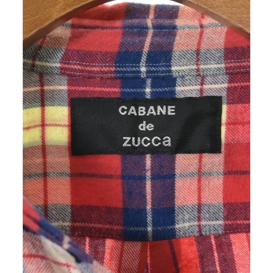 CABANE de ZUCCa(カバンドズッカ)のCABANE de zucca カジュアルシャツ S 赤x紺x白系(チェック) 【古着】【中古】 メンズのトップス(シャツ)の商品写真