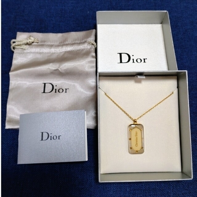 最終価格 ほぼ未使用】Christian Dior ネックレス プレート タグ 人気