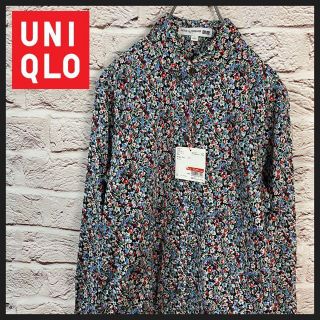 ユニクロ(UNIQLO)のUNIQLO タグ付き　シャツ　花柄シャツ メンズ　レディース　[ S ](シャツ)