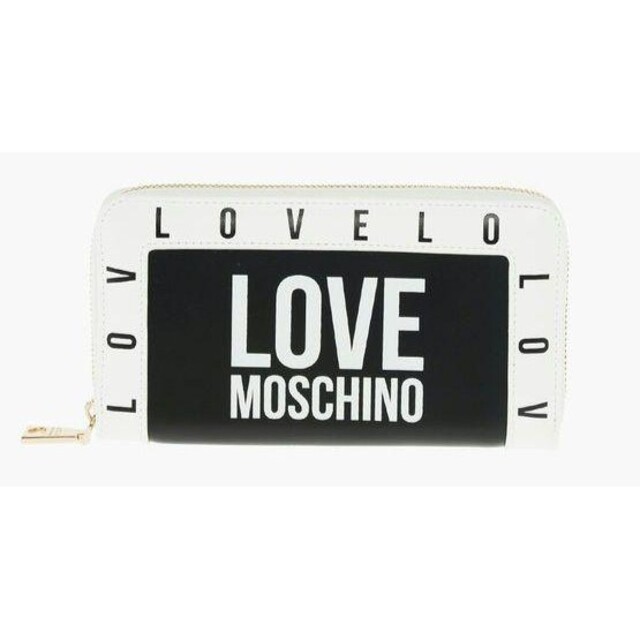 LOVE MOSCHINO ラブモスキーノ 長財布 ブラック ホワイト